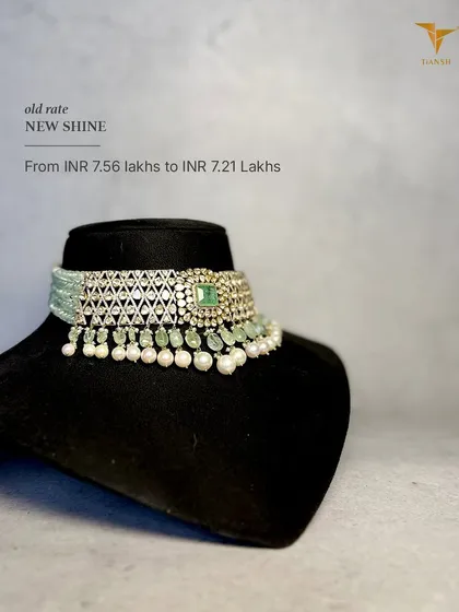 Crafted for forever, priced for a moment. This modern diamond and pearl choker is part of my special offer, making your dream piece more accessible.