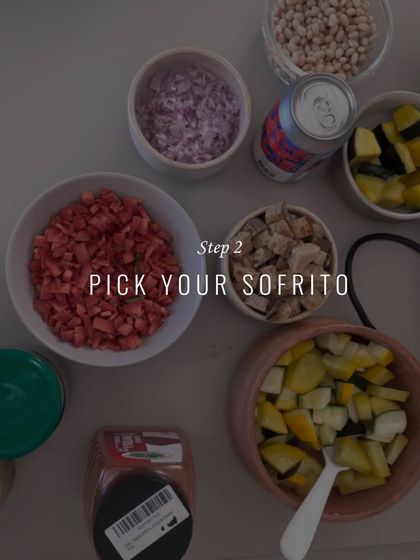 Step 2 of our stew workshop: picking your sofrito. We show you how to create a flavour base by sweating finely diced aromatics like onion, carrot, and celery.