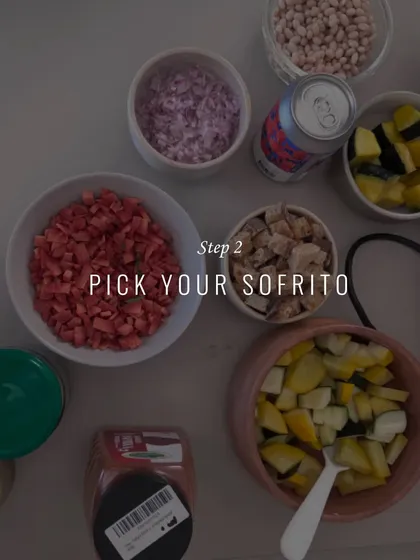 Step 2 of our stew workshop: picking your sofrito. We show you how to create a flavour base by sweating finely diced aromatics like onion, carrot, and celery.