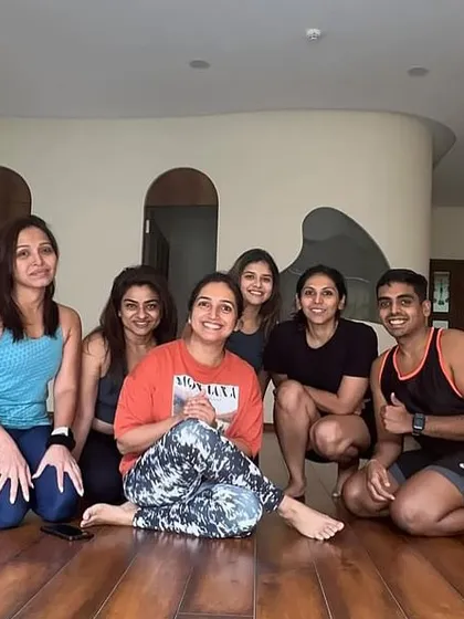 A happy, sweaty group of us after a weekend workshop. This is what it's all about: movement, mindfulness, and community.