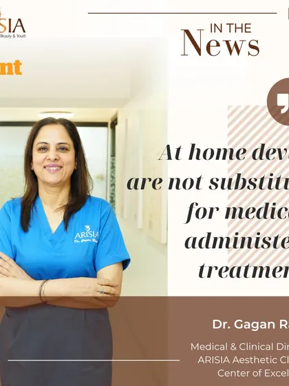 I was recently featured in Mint, where I shared my expert opinion on the rise of at-home skincare devices. While they can be useful, they are not a substitute for medically administered treatments tailored to your specific skin needs.