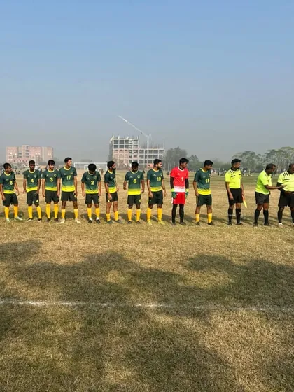 Presenting the Jamia Millia Islamia football team, lined up and ready for action at GNA University, Phagwara. I manage team logistics and coordination for both home and away tournaments, ensuring our players are prepared to compete at their best.