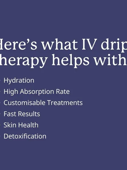 IV drip therapy can help with hydration, skin health, detoxification, and provides fast results.