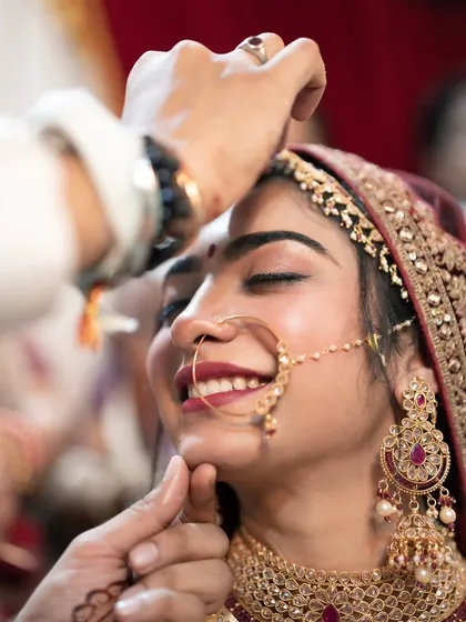 It's the quiet, unscripted moments that hold the most power. The gentle touch, the blissful smile, the trust in her eyes as he applies the sindoor. My goal is to capture these real emotions so you can feel them again years from now.