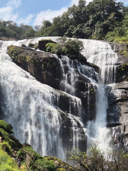 A close-up of the magnificent Mallalli Falls in Coorg, a highlight of our trips to the region.