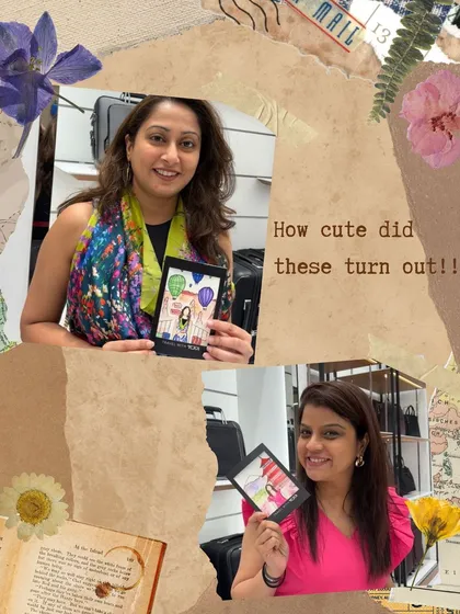 The best part of my job is seeing the smiles on guests' faces when they receive their custom portraits. These illustrations become personal keepsakes from the event, way more memorable than a standard party favor.