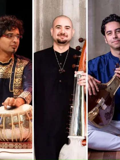 The official announcement for my concert in St. Helena, California, with Sarod maestro Alam Khan bhai and Sitarist Arjun Verma bhai.