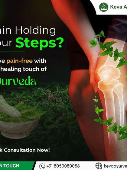 If pain is holding you back, let us help you move freely again. We use the healing touch of Ayurveda to address the root cause of your joint pain, helping you regain mobility and live an active life.