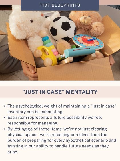 The "just in case" mentality can be exhausting, as it makes us responsible for a future that may never happen. Letting go of these items frees up physical space and releases you from the burden of preparing for every scenario.