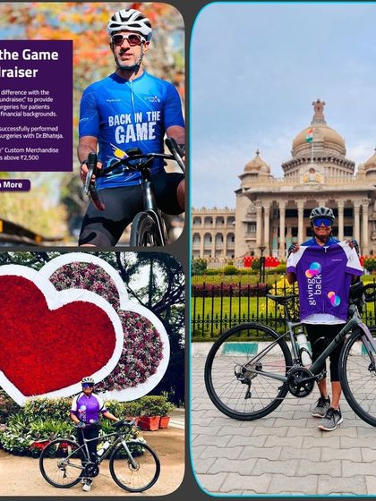 We're grateful to the 'Giving Back' initiative for supporting our Garage Sale with a jersey giveaway. This initiative combines a love for cycling with a purpose to heal lives by funding spinal surgeries.