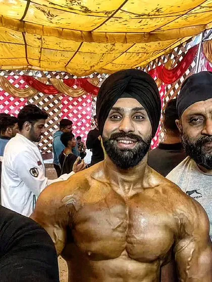 Backstage at the Indian Physique Alliance show. The real battle is often won here, with the right preparation and mindset before you even step on stage.