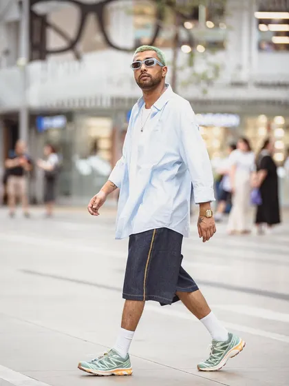 Another angle from my street style shoot, capturing the motion and flow of the city.
