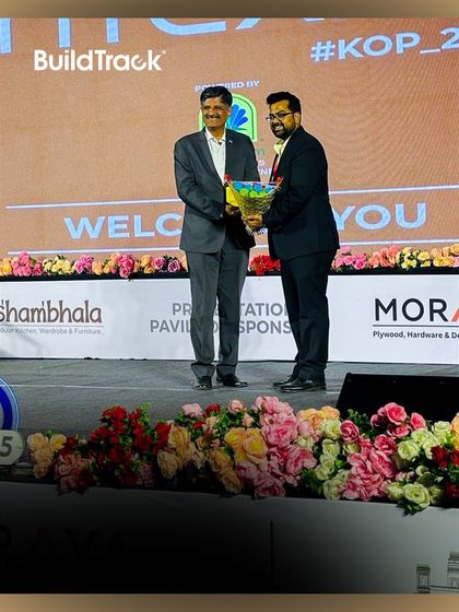 A moment of recognition on stage at the Kolhapur Expo. We are grateful for the opportunity to be a part of such a prestigious event.