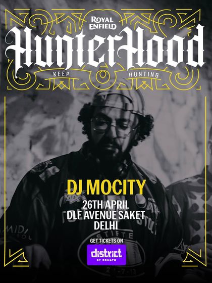 A gritty, stylish poster for a Royal Enfield event in Delhi. I am often booked for brand events that have a cool, alternative, and edgy identity.