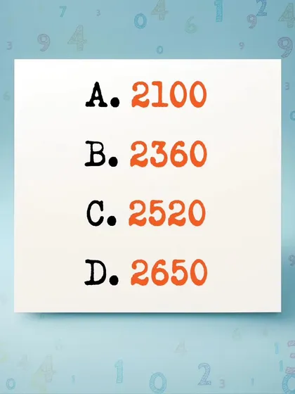 Here are your options for the smallest number divisible by all digits from 1 to 10. Is it 2100, 2360, 2520, or 2650?