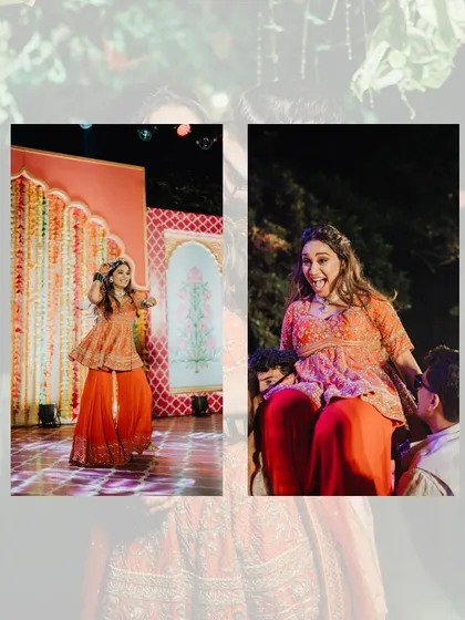 When the Haldi turns into a dance party! We arrange for DJs and entertainment to keep the energy high at all your pre-wedding events.