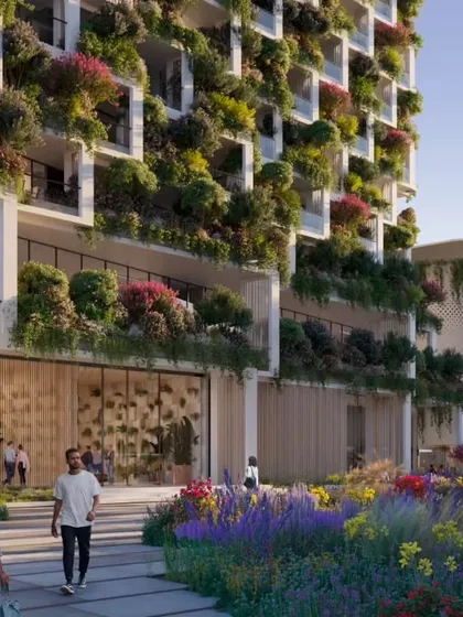 The ground-level landscaping of Sky Gardens is as important as the vertical gardens, creating a lush and welcoming environment for residents and visitors.
