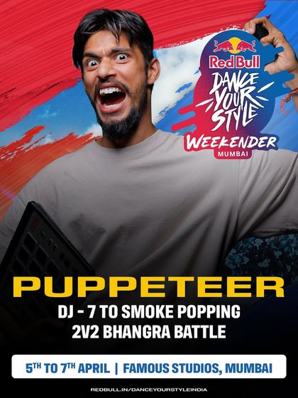 The official announcement for my DJ set at the Red Bull Dance Your Style Weekender in Mumbai, where I played for multiple battle categories.