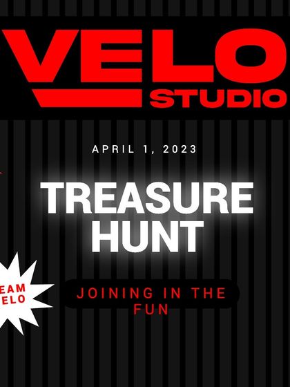 Team Velo from Velo Studio is joining the Treasure Hunt. It's great to see our partner stores getting in on the action.