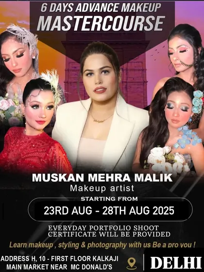 The most demanded 6-day advance makeup mastercourse is here. This course includes everyday portfolio shoots, with all outfits and jewelry provided.