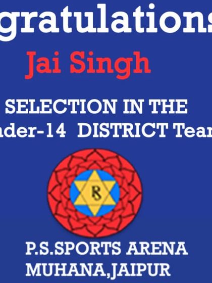 Another one of our young talents making his mark. Congratulations to Jai Singh for his selection in the Under-14 District Team. We are proud to be a part of his journey from the very beginning.