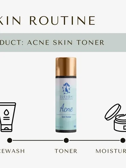 Using a targeted toner is a key step in an anti-acne routine. Our Acne Skin Toner helps to balance the skin after cleansing and prepares it for your serum and moisturizer.