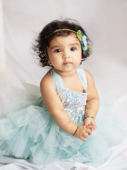A calm and soulful portrait. Even in a simple setup, I can capture the beautiful and thoughtful expressions of your little one.