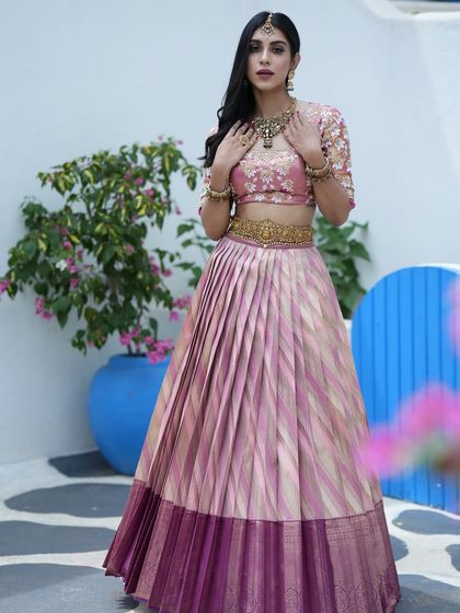 Maya Designer Studio - Custom Bridal & Occasion Wear Modern Half Sarees (Langa Voni) photo 23