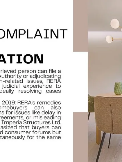 If you have a grievance, you have several options. Under Section 31 of RERA, you can file a complaint for issues like delays or compensation. You can also approach consumer forums, but the Supreme Court has clarified you must choose one forum, not both.