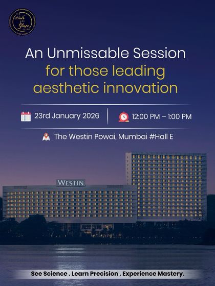 An invitation for my session at AESURG 2026. These events are where the future of aesthetic innovation is discussed and shaped among industry leaders.