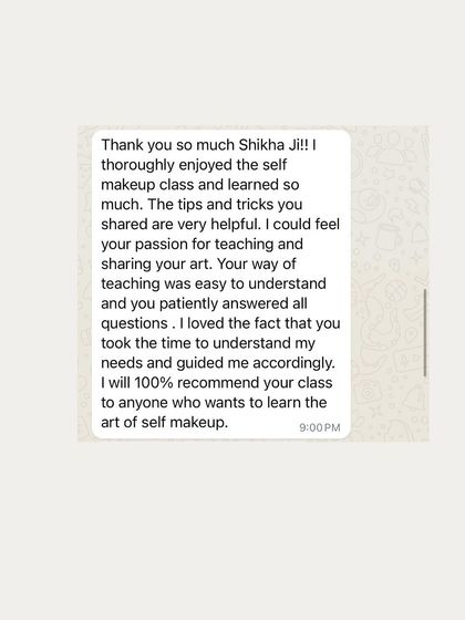 Shikha Agarwal - Personal Self-Makeup Classes Hear From My Students photo 64