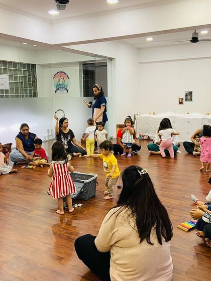 It feels so good to be back in the studio, making music together in our circle. There's a special energy when we all come together to sing, dance, and play.