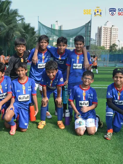 Our U11 Young Blues team, part of our commitment to providing match time for all.