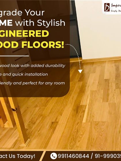 You can upgrade your home with our stylish engineered wood floors. They provide the real wood look with added durability, are eco-friendly, and can be installed quickly. They are a perfect fit for any room where you want to add a touch of warmth and class.