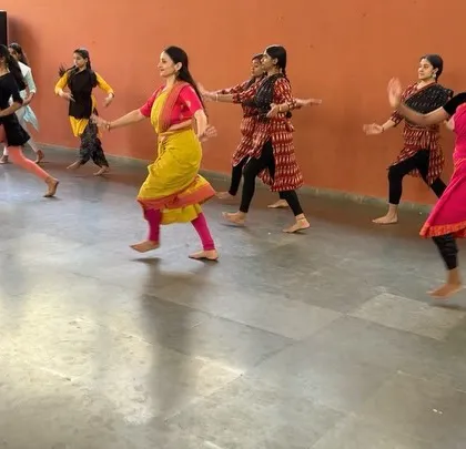 Participants of the Karana workshop at Dance Jatre. It was a privilege to share this knowledge with so many beautiful and enthusiastic dancers.