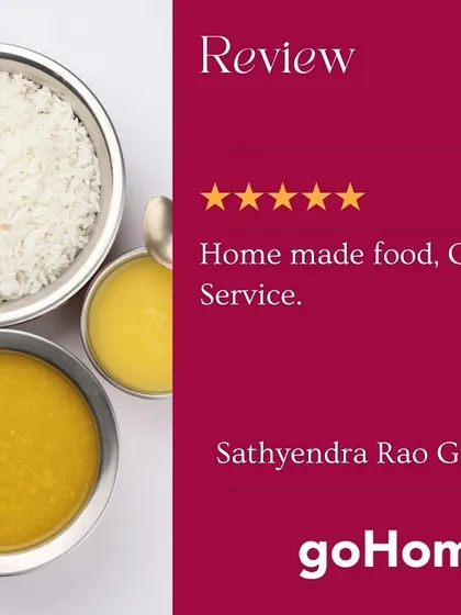 Simple and heartfelt feedback from Sathyendra Rao G N. We are delighted to know our customers appreciate the simplicity and quality of our homemade food and service.