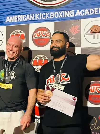 Proud to have earned a silver medal at the ADCC South Asian Championship after a tough fight with a BJJ black belt veteran. I practice what I preach and test my skills at the highest levels.