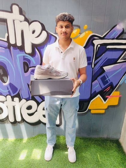 Stepping up the comfort game with a pair of New Balance. We've got more than just Nike and Adidas.