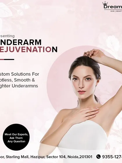 We offer custom solutions for spotless, smooth, and brighter underarms. Our underarm rejuvenation treatments target dark spots and uneven texture, giving you the confidence to wear what you want.