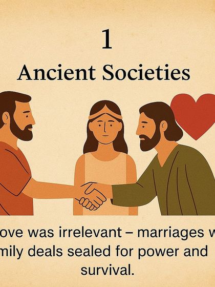 The first part of our 'Evolution of Dating' series, looking at how marriage was a transaction in ancient societies.