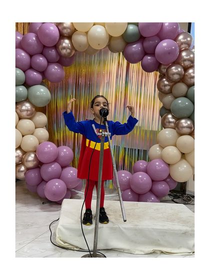 A pint-sized superhero delivers a powerful monologue, showing that courage comes in all sizes.