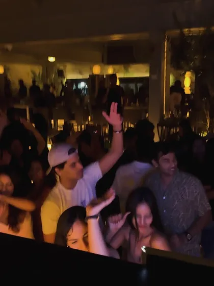 A view from the DJ booth of the crowd at Pangeo. The energy is palpable from up here.