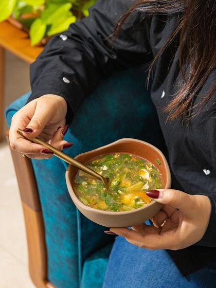 A warm, comforting bowl of soup can be a perfect light dinner or a soothing meal when you're feeling under the weather. We make all our soups from scratch with fresh vegetables and no artificial additives.