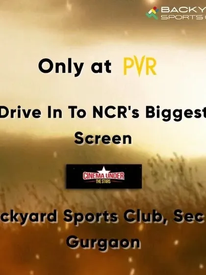 An announcement for the screening of the blockbuster movie RRR at our PVR drive-in. We ensure our audience gets to see the latest and most popular films on the biggest screen in the region.