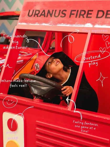 In our pretend play zones, a child's imagination is the only limit. Here, they can be a firefighter on a rescue mission, a chef in a busy cafe, or a doctor saving the day. It is incredible to watch their creativity come to life.