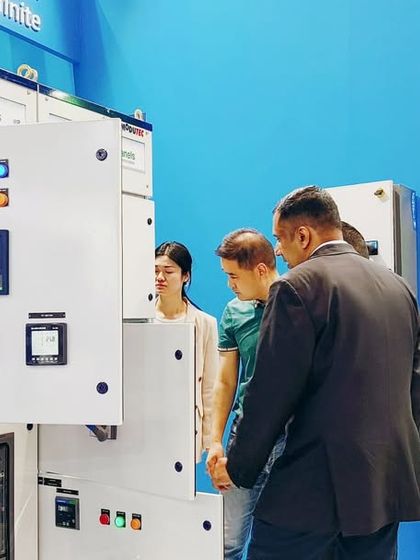 Kicking off Day 1 at MEE 2025, with visitors exploring my digitized panel solutions.