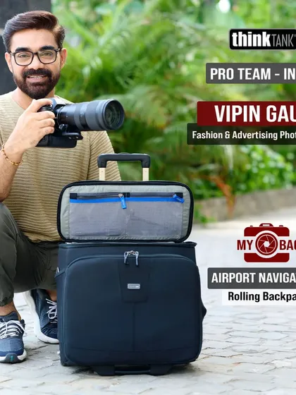 As a member of the ThinkTank Pro Team for India, I rely on gear that is tough and reliable. My Airport Navigator bag is a constant companion on all my shoots, big or small.
