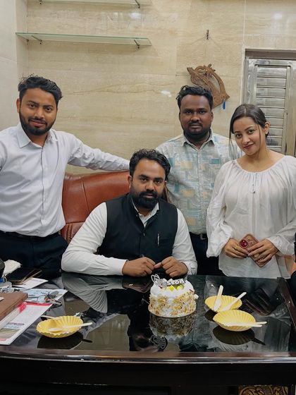 Celebrating the birthday of Adv. Arif Liyaquat with the team in our chamber.