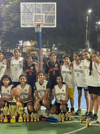 A moment of pride for our girls' teams. Here are our U-12, U-14, and U-16 players celebrating their collective success at the Kharghar tournament, showcasing the depth of talent across our youth basketball program.