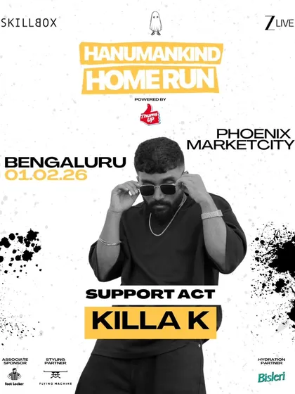 Introducing support act Killa K for the Hanumankind Home Run tour in Bengaluru.